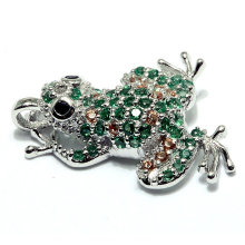 Fashion Frog Shape CZ Cubic Zircon Jewelry Pendant for Necklace